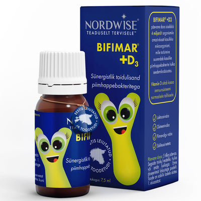 BIFIMAR + D3 - Sünergistlik toidulisand laste immuunsüsteemile (7,5 ml)