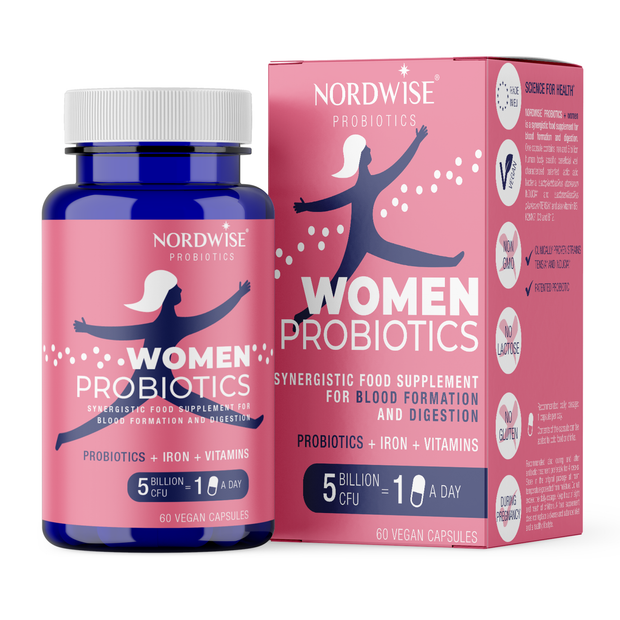 UUS! Women PROBIOTICS - Toidulisand vereloomele ja seedimisele (60 kapslit)