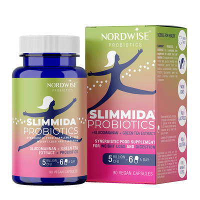 UUS! SLIMMIDA PROBIOTICS  - Sünergistlik toidulisand kehakaalu langetamise toetamiseks (90 kapslit)